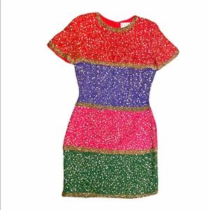 Black Tie Oleg Cassini Sequin Dress